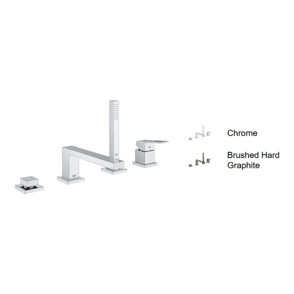 Vòi bồn tắm 4 lỗ nóng lạnh kèm tay sen Eurocube GROHE 19897001