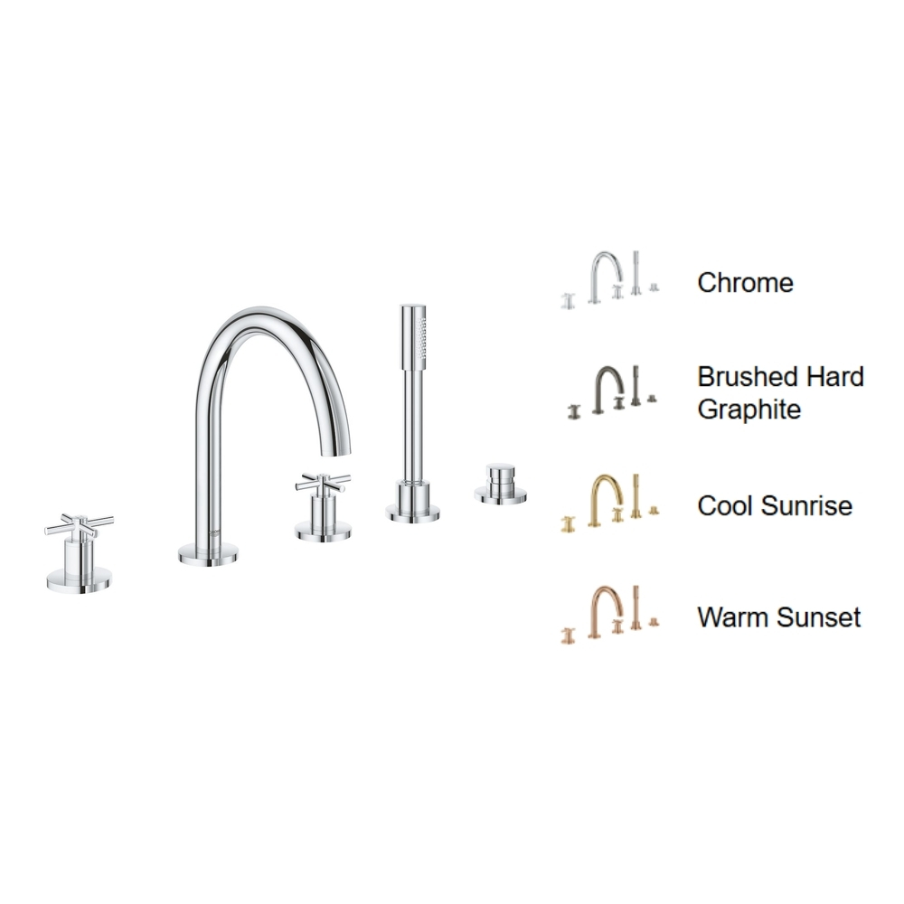 Vòi bồn tắm 5 lỗ Atrio Grohe 19923003