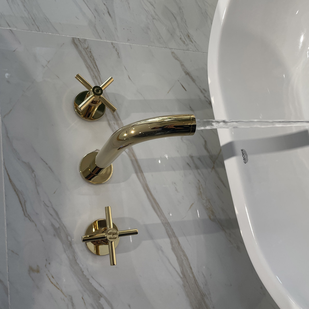 Vòi gắn tường 3 lỗ nóng lạnh Atrio GROHE 20164003