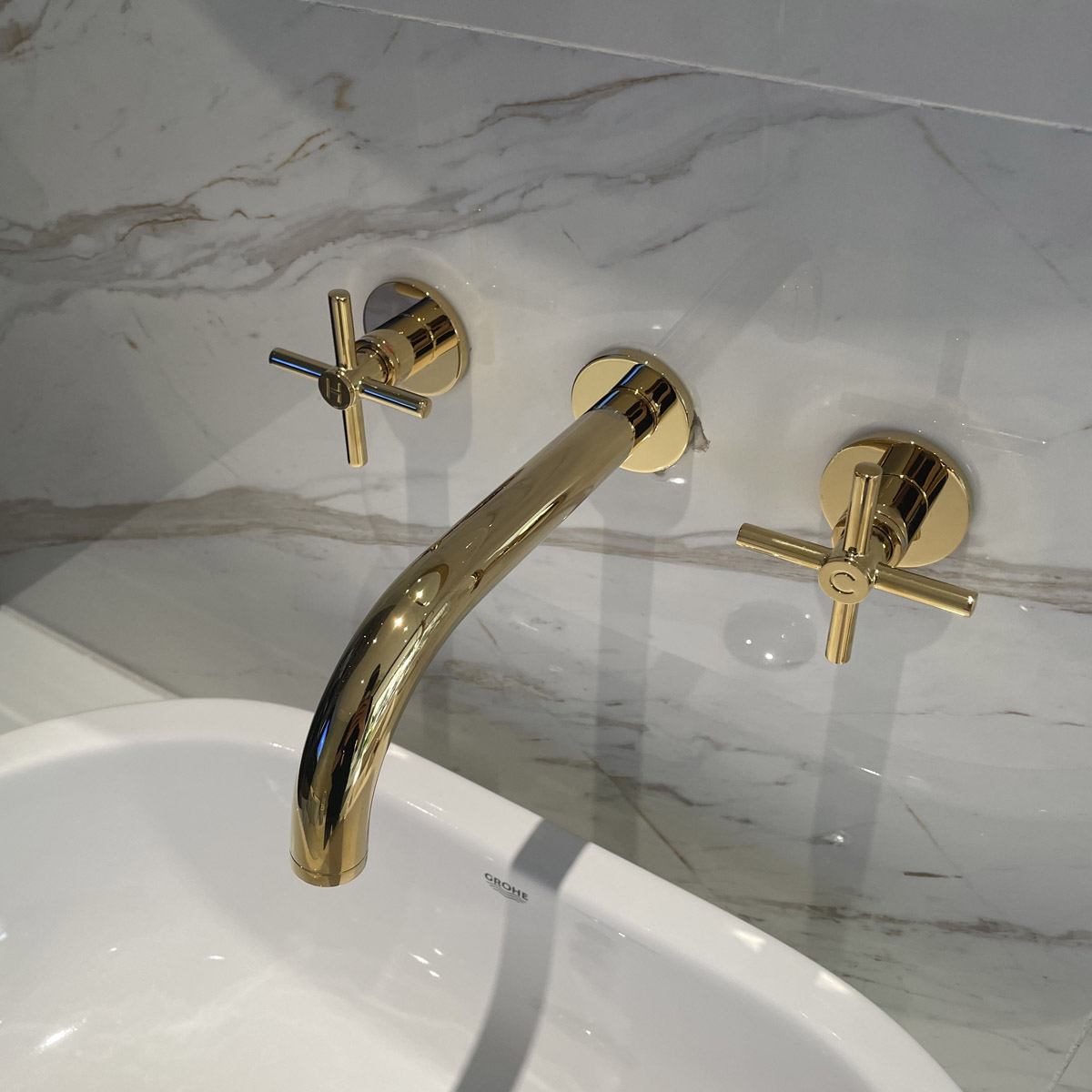 Vòi gắn tường 3 lỗ nóng lạnh Atrio GROHE 20164003