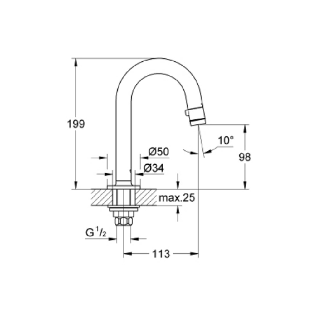 Vòi chậu Universal GROHE 20201000