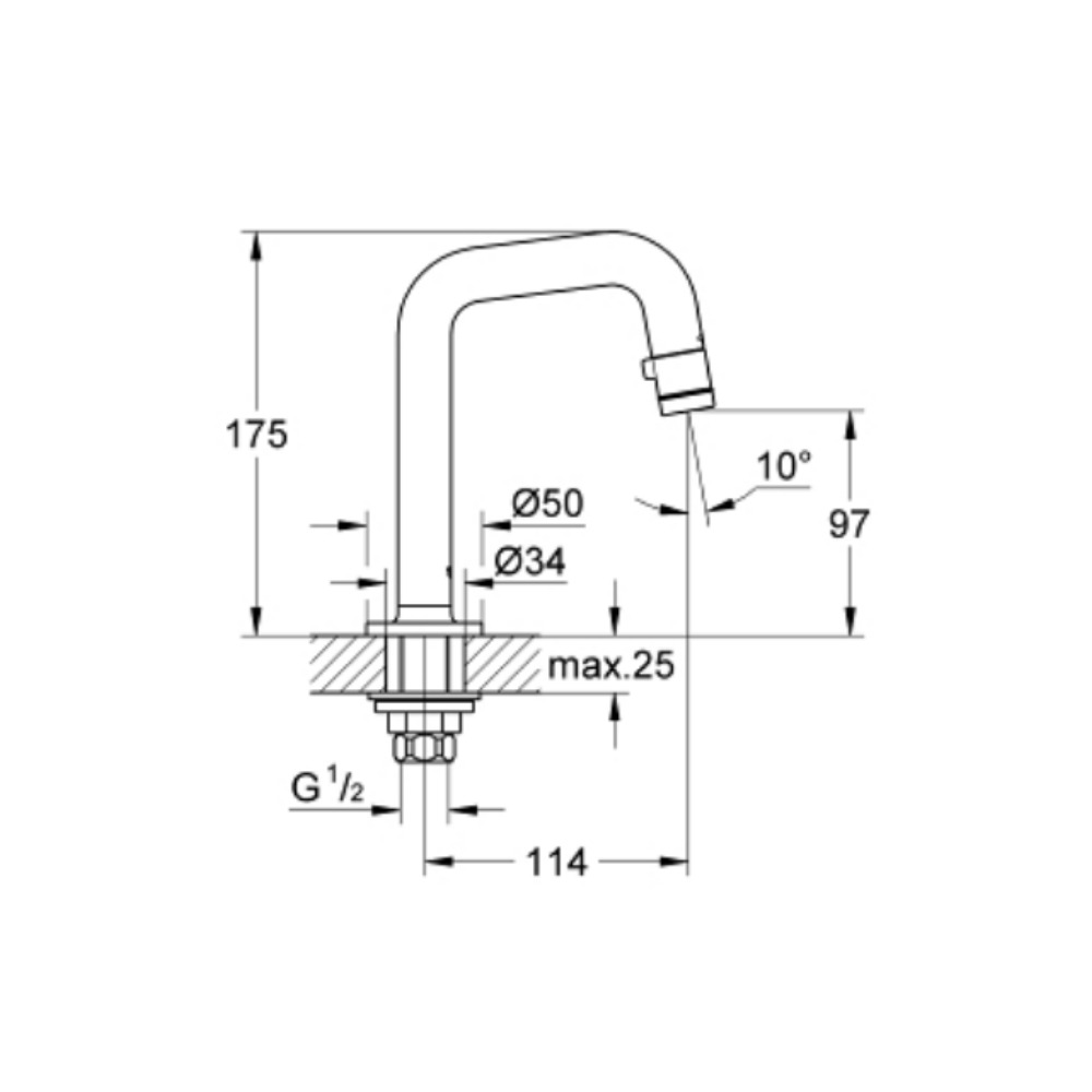 Vòi chậu Universal GROHE 20202000