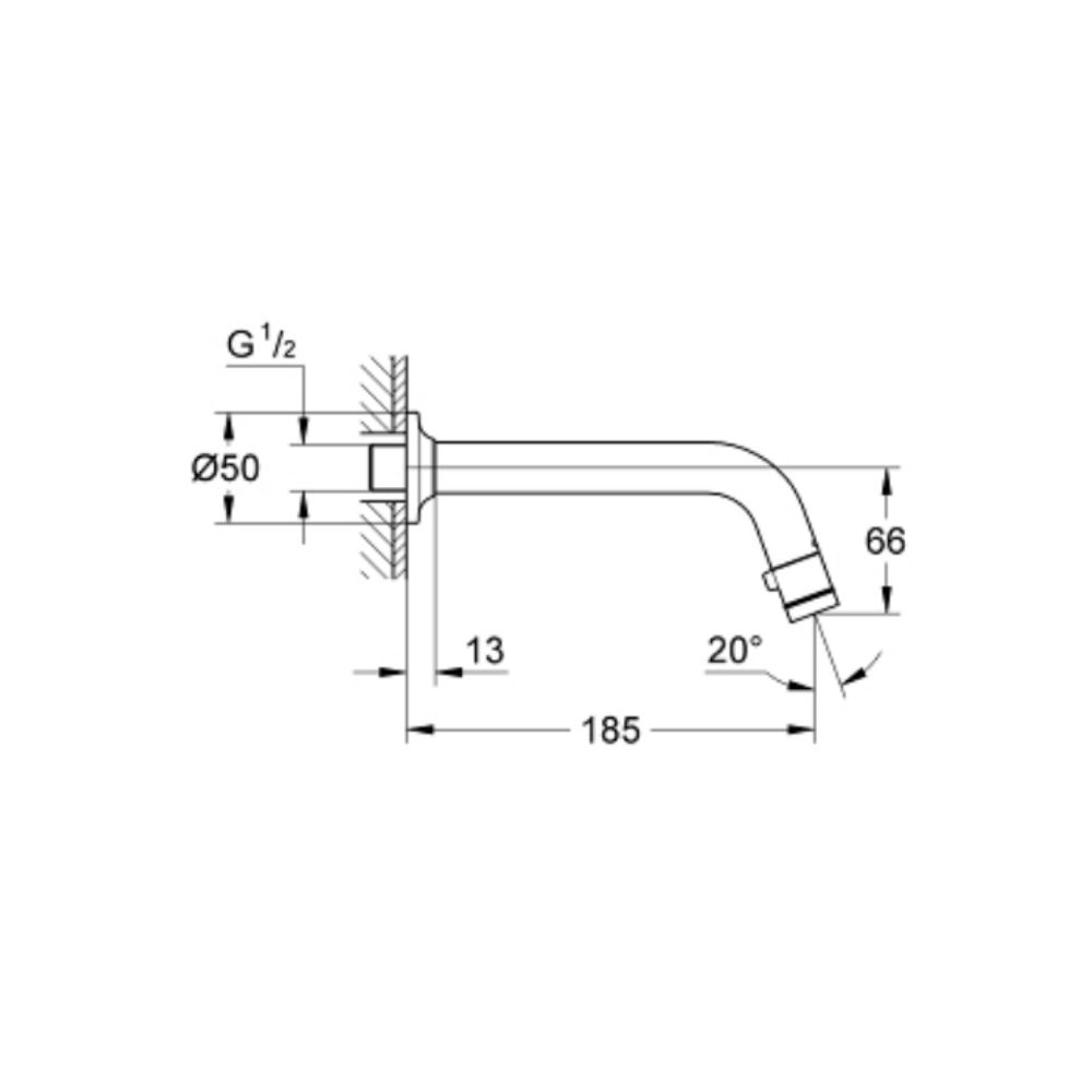 Vòi chậu gắn tường Universal GROHE 20203000