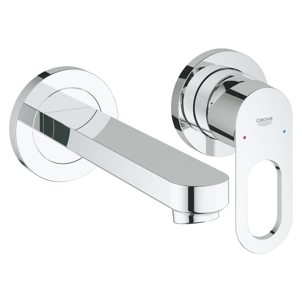 Vòi chậu gắn tường nóng lạnh 2 lỗ BauLoop GROHE 20289000
