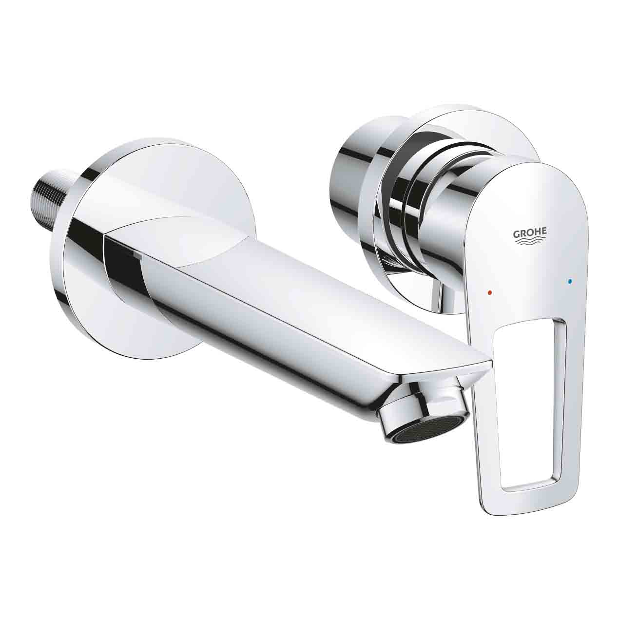 Vòi chậu gắn tường nóng lạnh 2 lỗ BauLoop GROHE 20289001