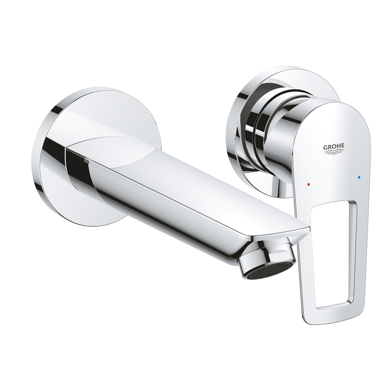 Vòi chậu gắn tường nóng lạnh 2 lỗ BauLoop GROHE 20289001