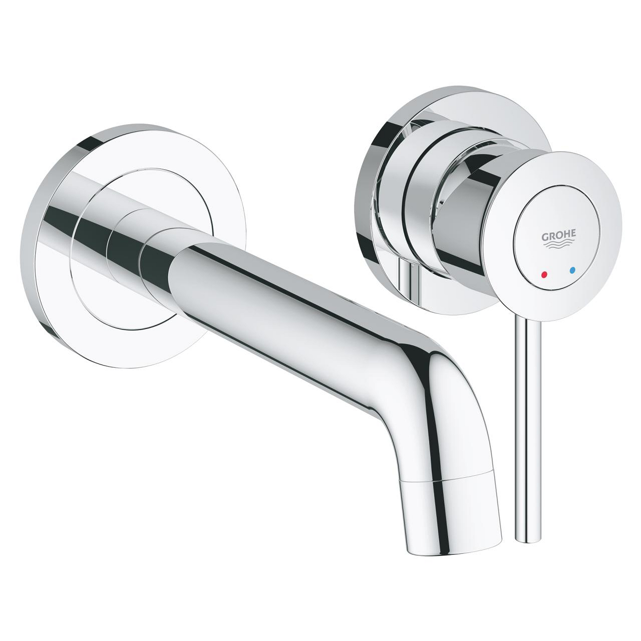 Vòi chậu gắn tường nóng lạnh 2 lỗ BauClassic GROHE 20292000