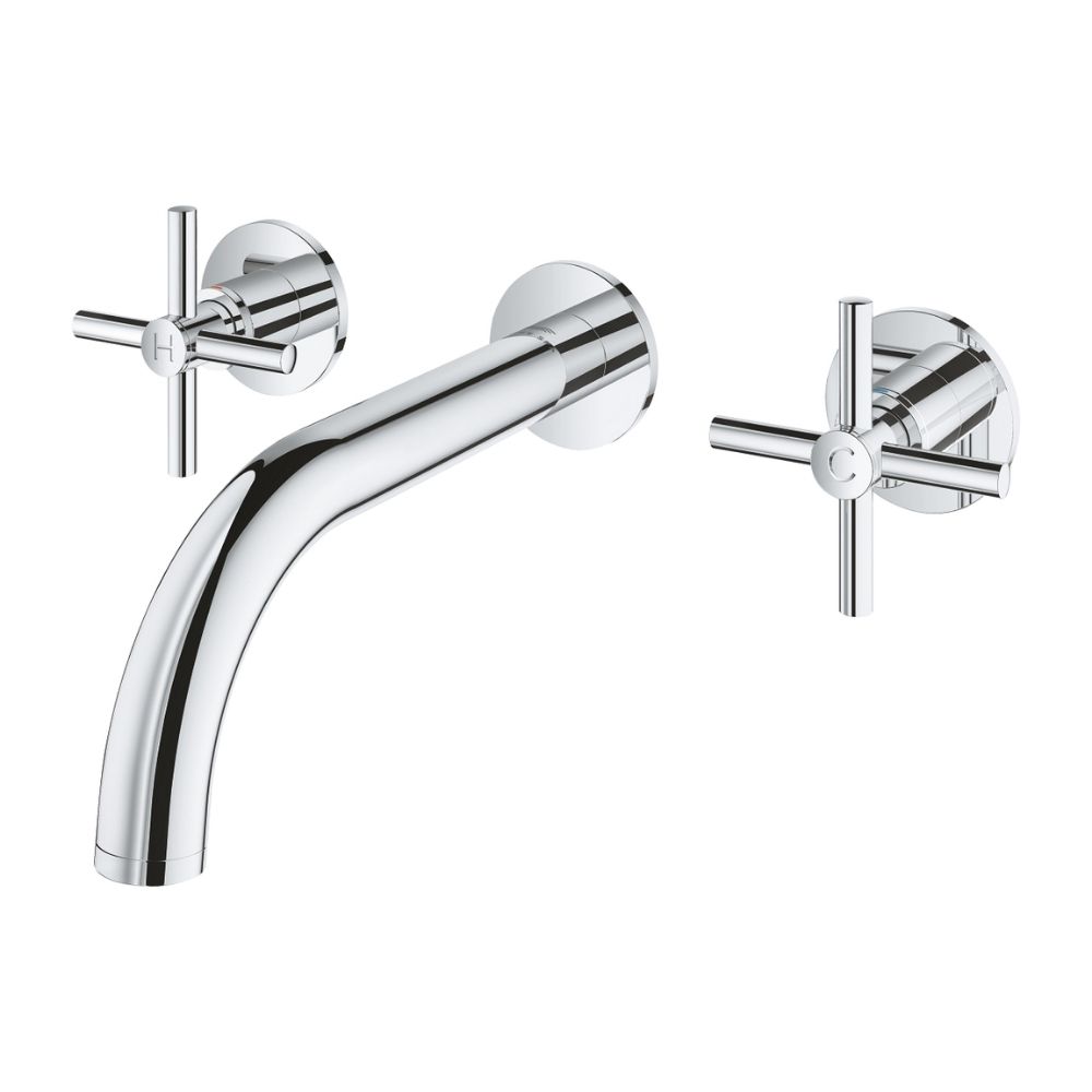 Vòi chậu gắn tường nóng lạnh 3 lỗ Atrio M-size GROHE 20661000