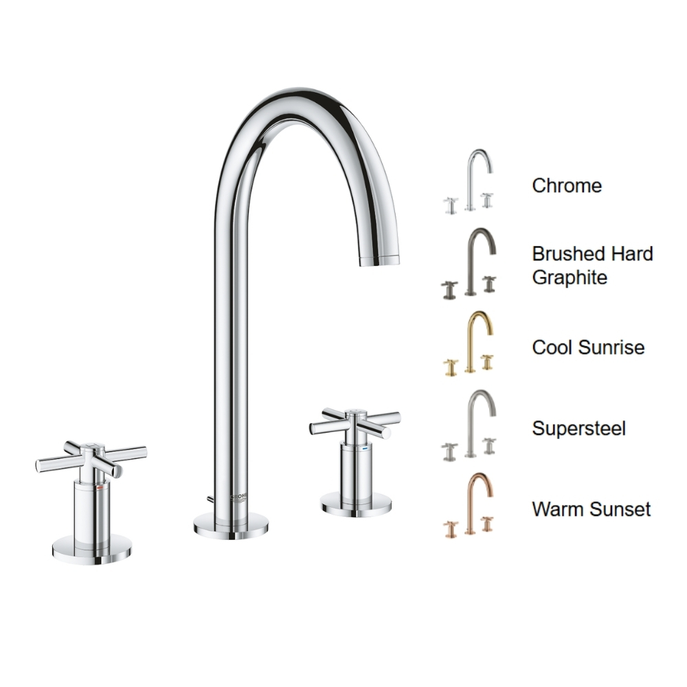 Vòi chậu nóng lạnh Atrio M-size 3 lỗ Grohe 20008003