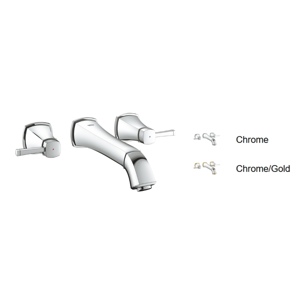 Vòi chậu nóng lạnh gắn tường 3 lỗ Grandera GROHE 20415000