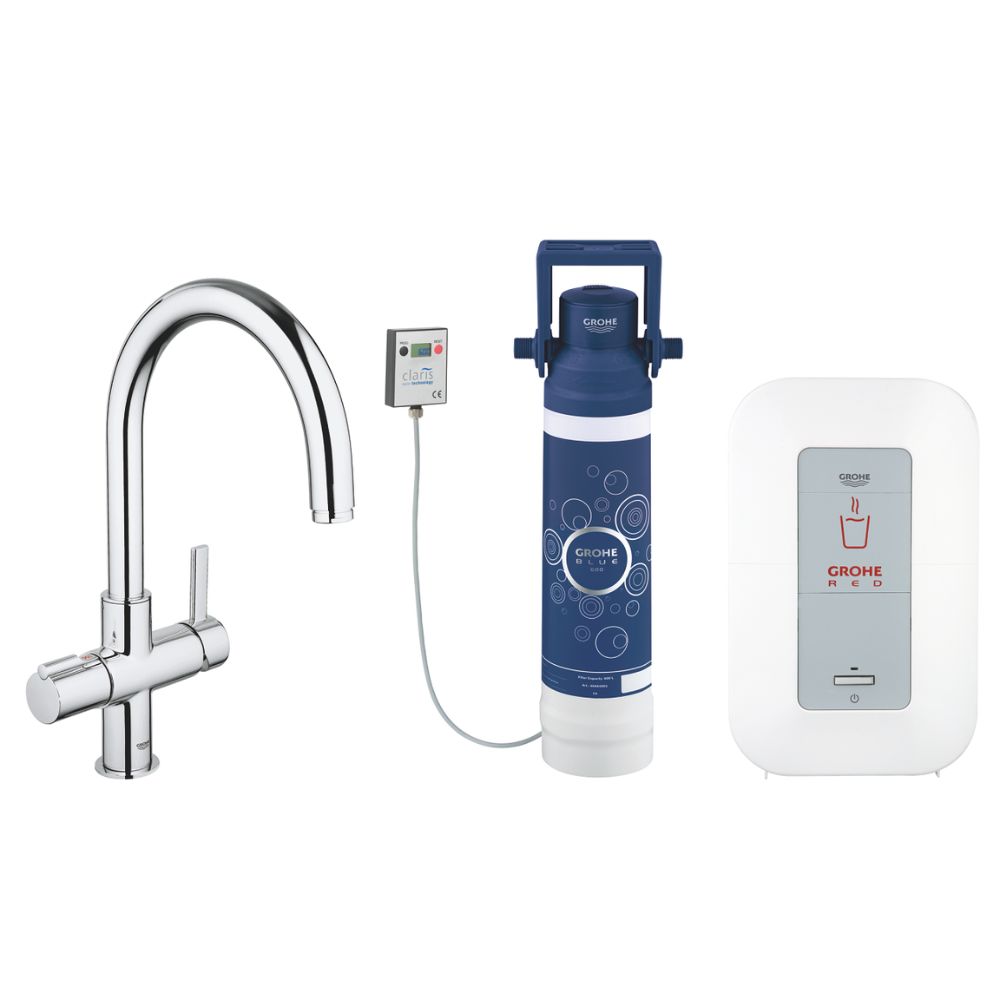 Bộ vòi rửa chén & bộ đun nước sôi Red Duo GROHE 30058000