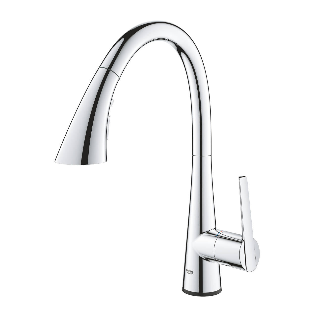 Vòi bếp cảm ứng dây rút nóng lạnh Zedra Touch GROHE 30219002