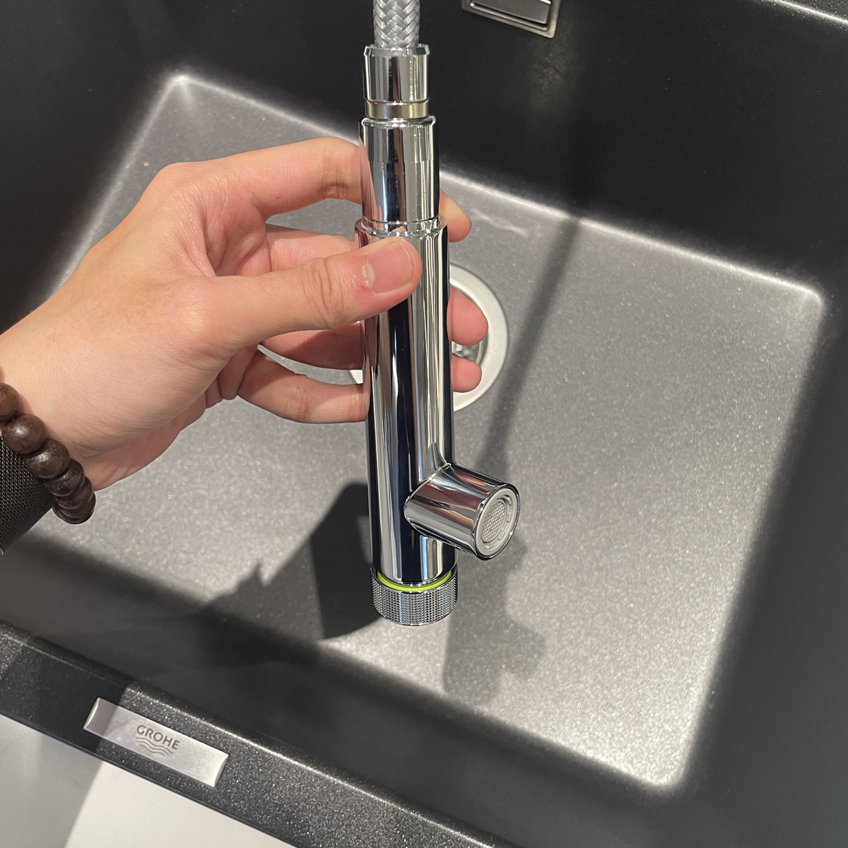 Vòi bếp dây rút nóng lạnh Zedra Smart Control GROHE 31593002