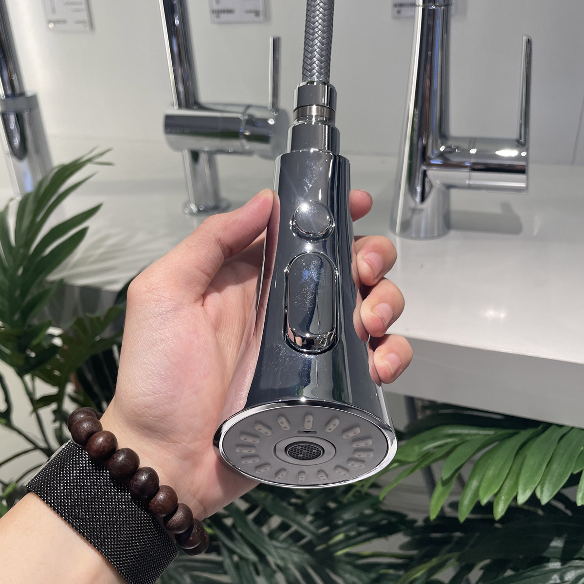 Vòi bếp dây rút nóng lạnh 2 chế độ phun Zedra GROHE 32294002