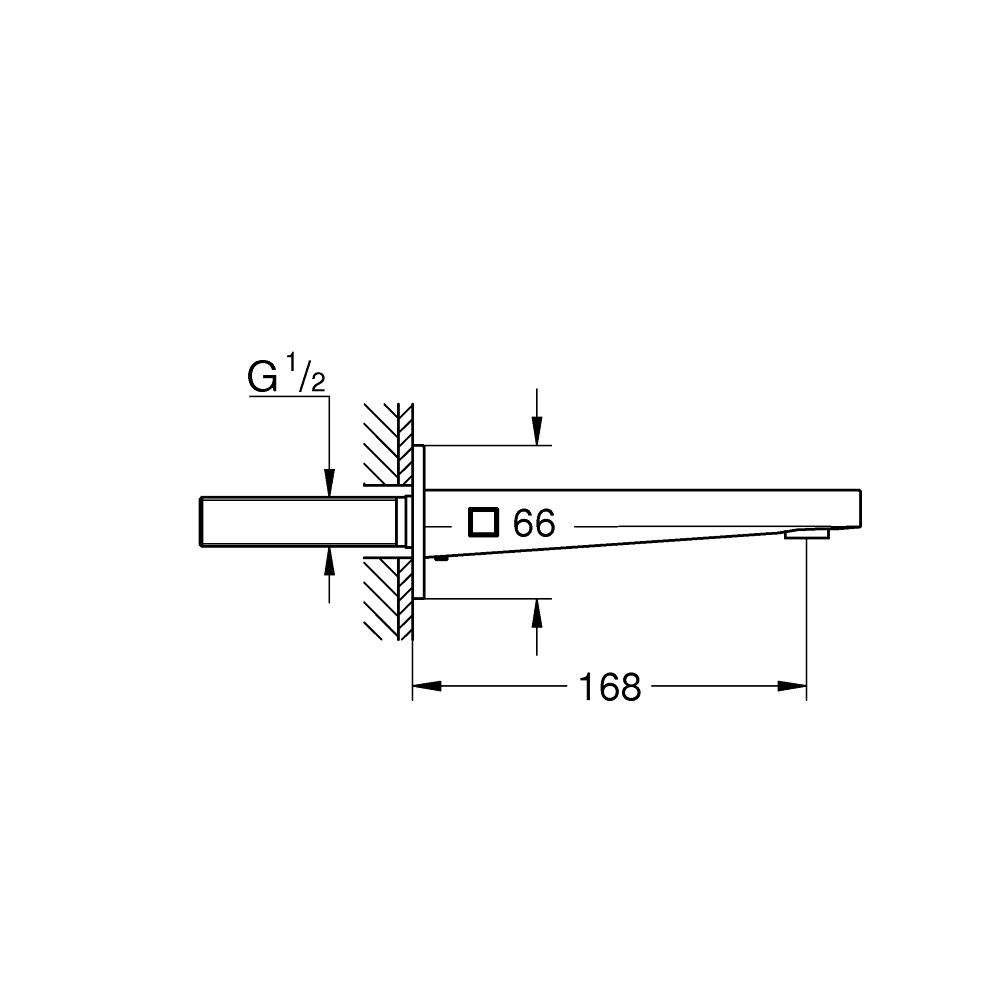 Vòi xả bồn âm tường Plus GROHE 13404003