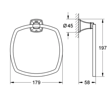 Vòng treo khăn Grandera Grohe 40630IG0