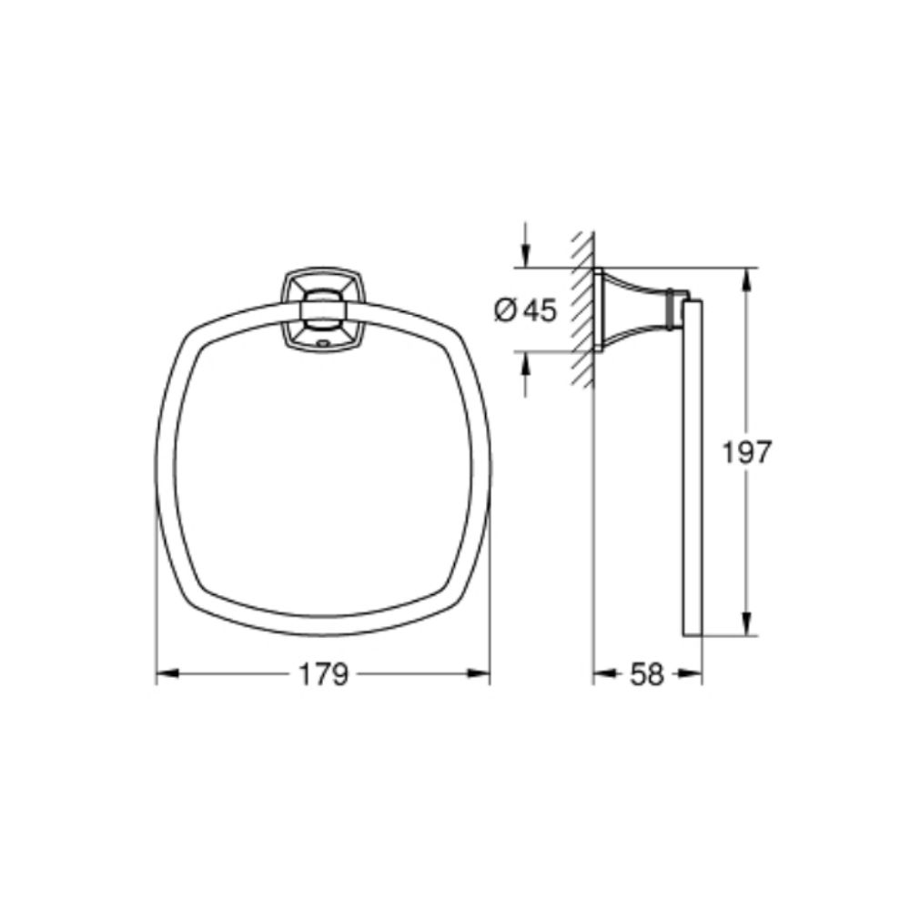 Vòng treo khăn Grandera GROHE 40929IG0