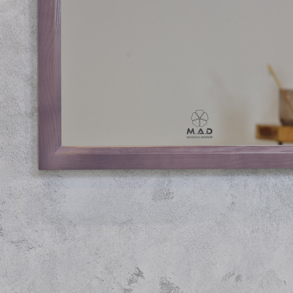 Gương khung gỗ thông sơn màu môn M.A.D (Mộc Anh Đào)