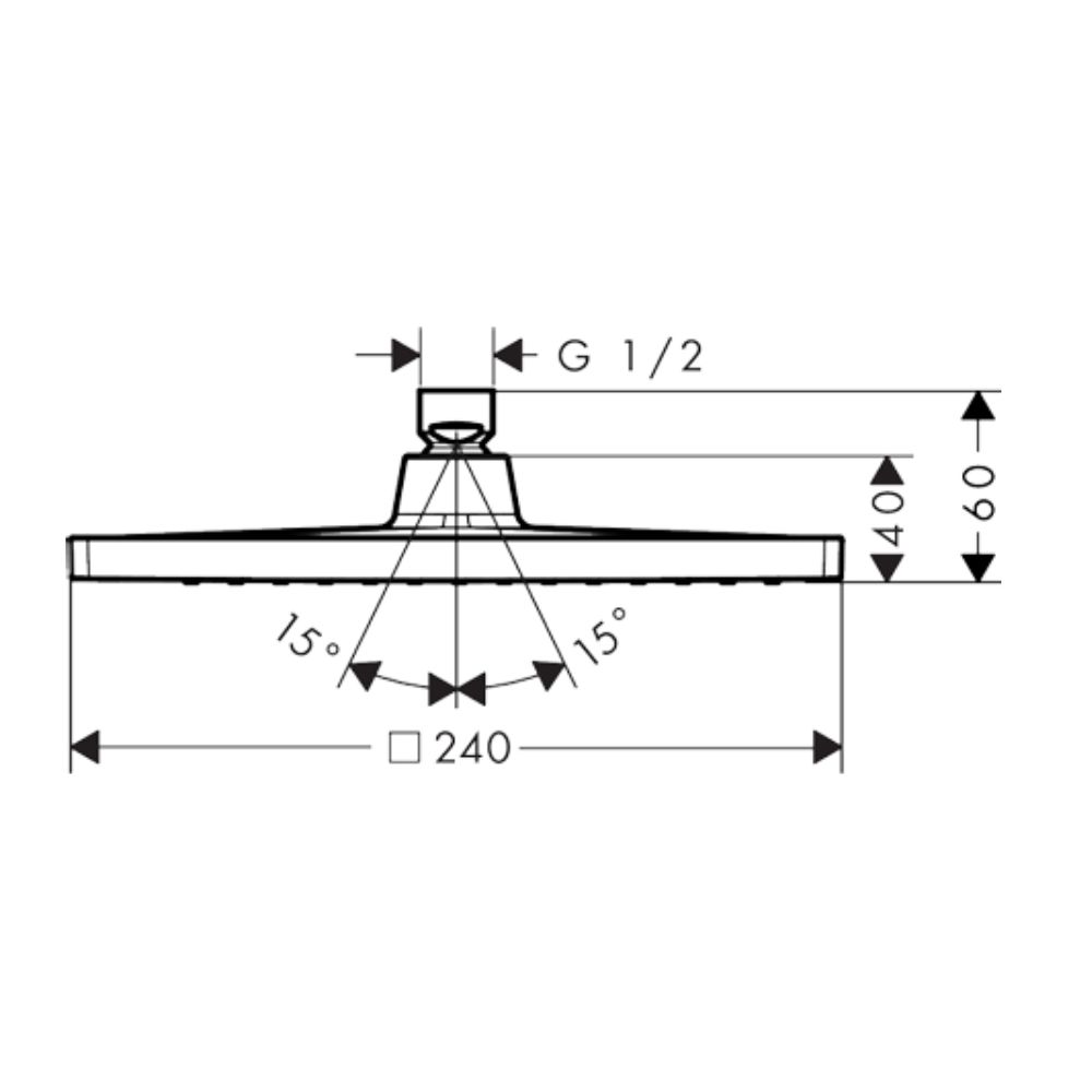 Bát sen trần HG Crometta E 240 Hansgrohe 26726000