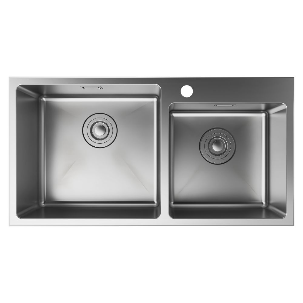 Chậu rửa chén 2 hố thép không gỉ S43 Hansgrohe 43355807