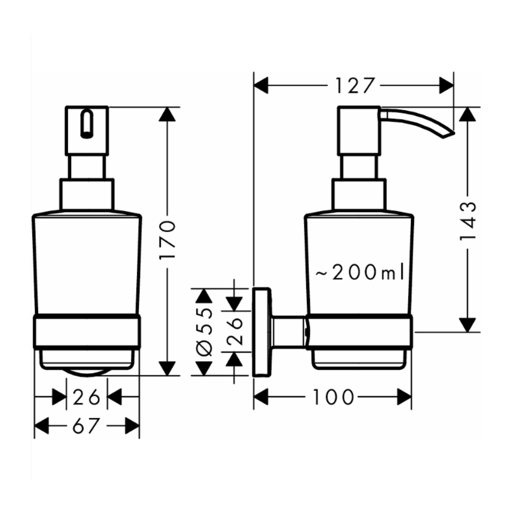 Hộp đựng xà phòng Logis Universal Hansgrohe 41714000