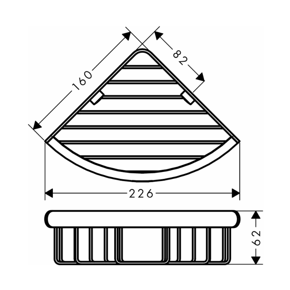 Lô xà phòng góc Logis Universal Hansgrohe 41710000