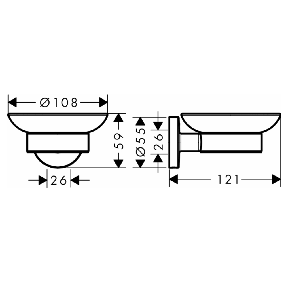 Lô xà phòng Logis Universal Hansgrohe 41715000
