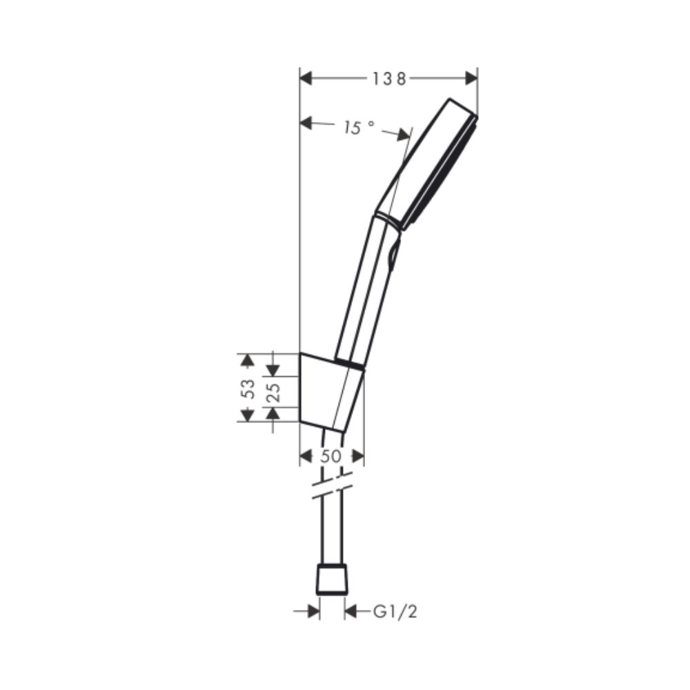 Tay sen tắm Pulsify Select S Hansgrohe 24303670 (3 chế độ)