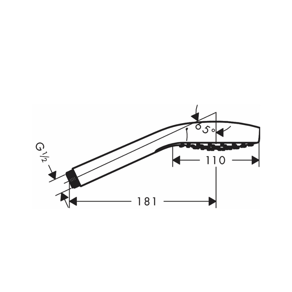 Tay sen tắm Croma S Hansgrohe 26804400 (1 chế độ)