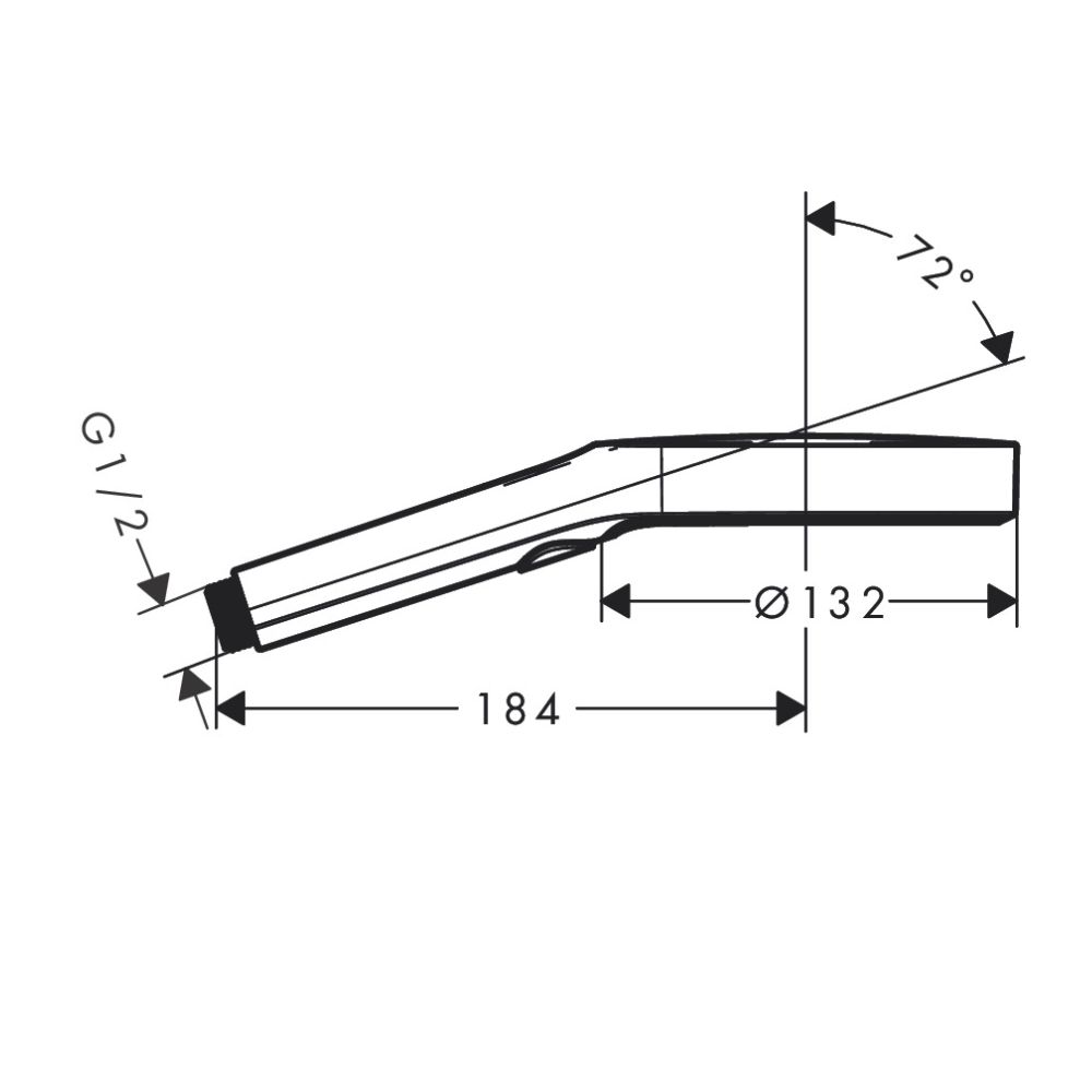 Tay sen tắm Rainfinity Hansgrohe 26864000 (3 chế độ)