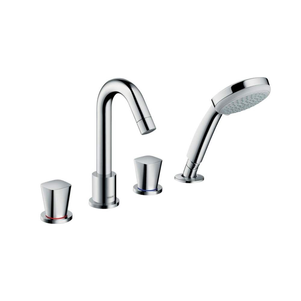 Vòi bồn tắm nóng lạnh 4 lỗ có tay sen Hansgrohe 71314000