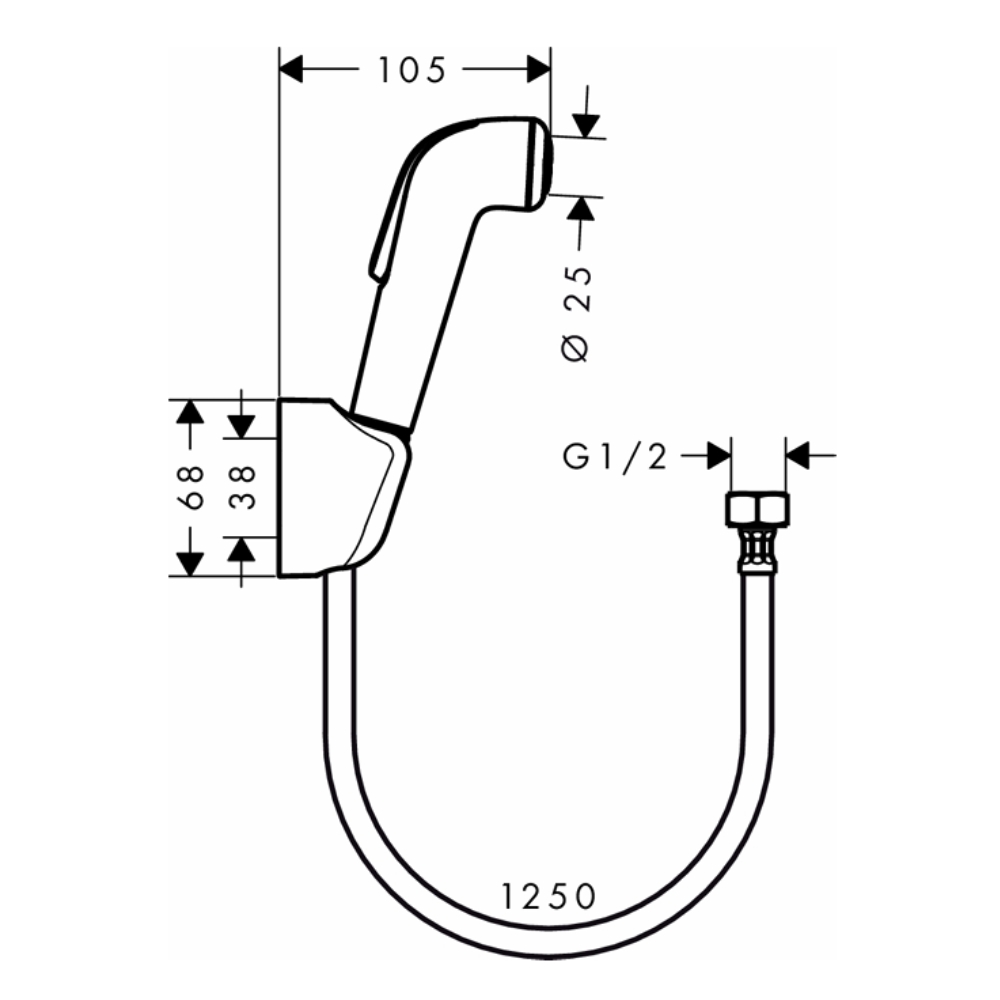 Vòi xịt vệ sinh Hansgrohe 32127000