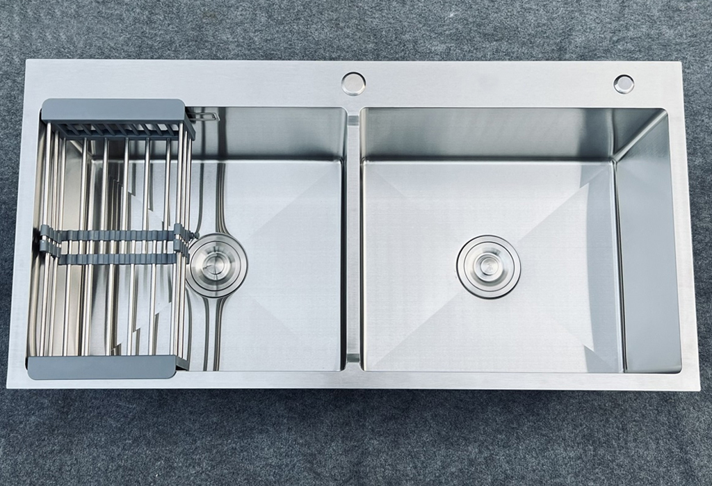 Chậu chén 2 hố 100x50 cm HITA HD10050