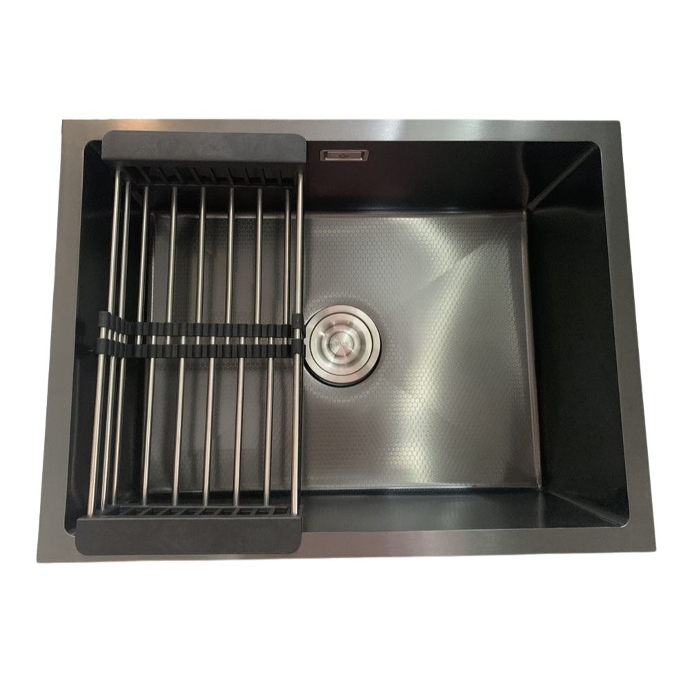 Chậu chén 1 hố phủ nano đen 60x45 cm HITA HD6045NDAB