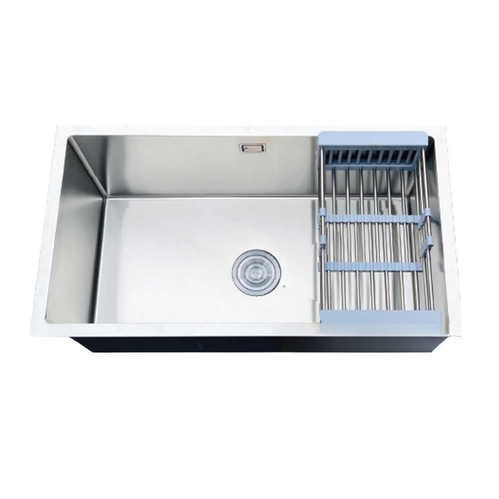 Chậu chén 1 hố inox 304 68x45 cm âm bàn HITA HD6845A-304