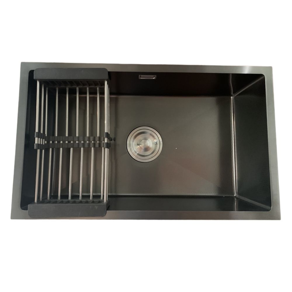 Chậu chén 1 hố phủ nano đen 68x45 cm HITA HD6845NDAB