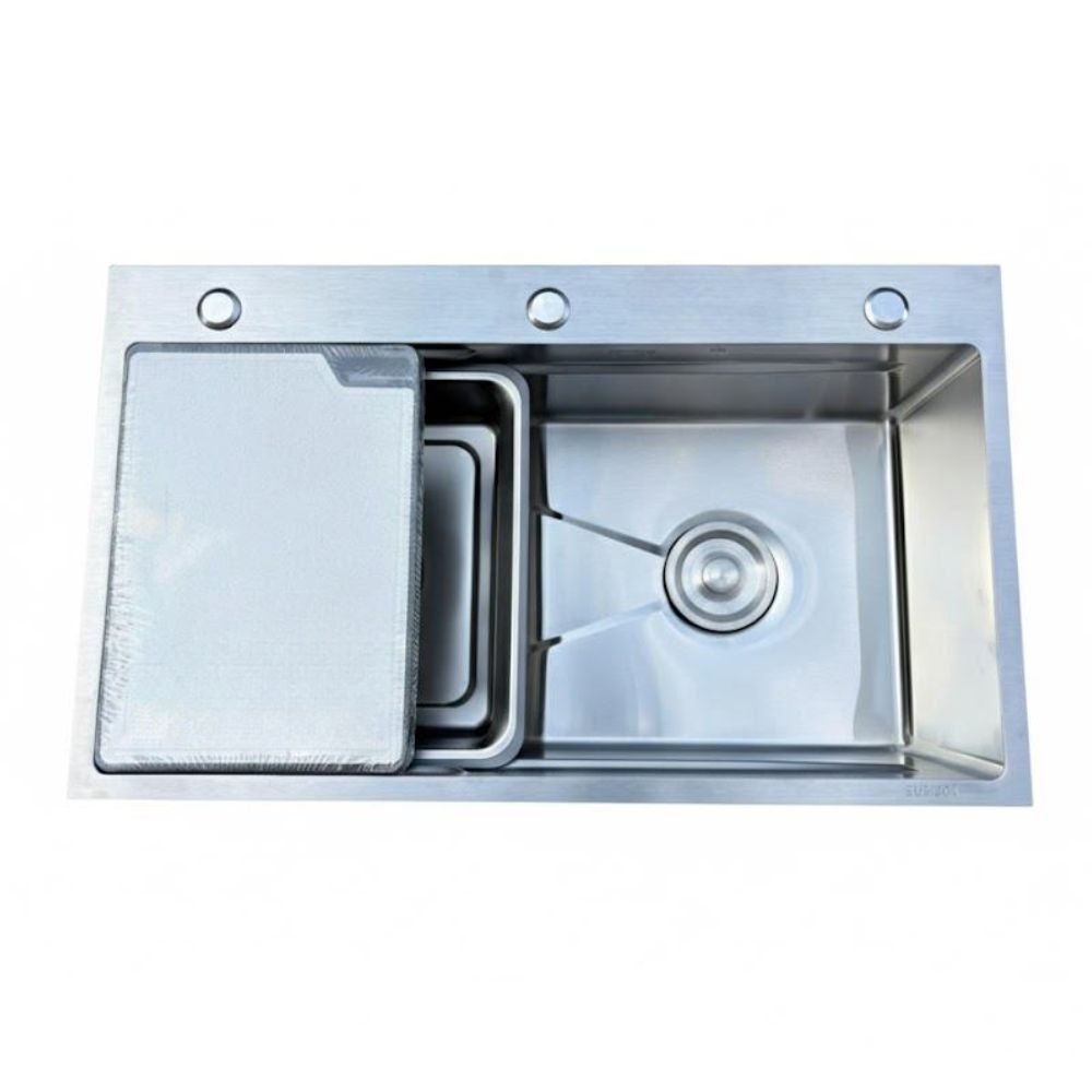 Chậu chén 1 hố inox 304 68x46 cm HITA HD6846-304