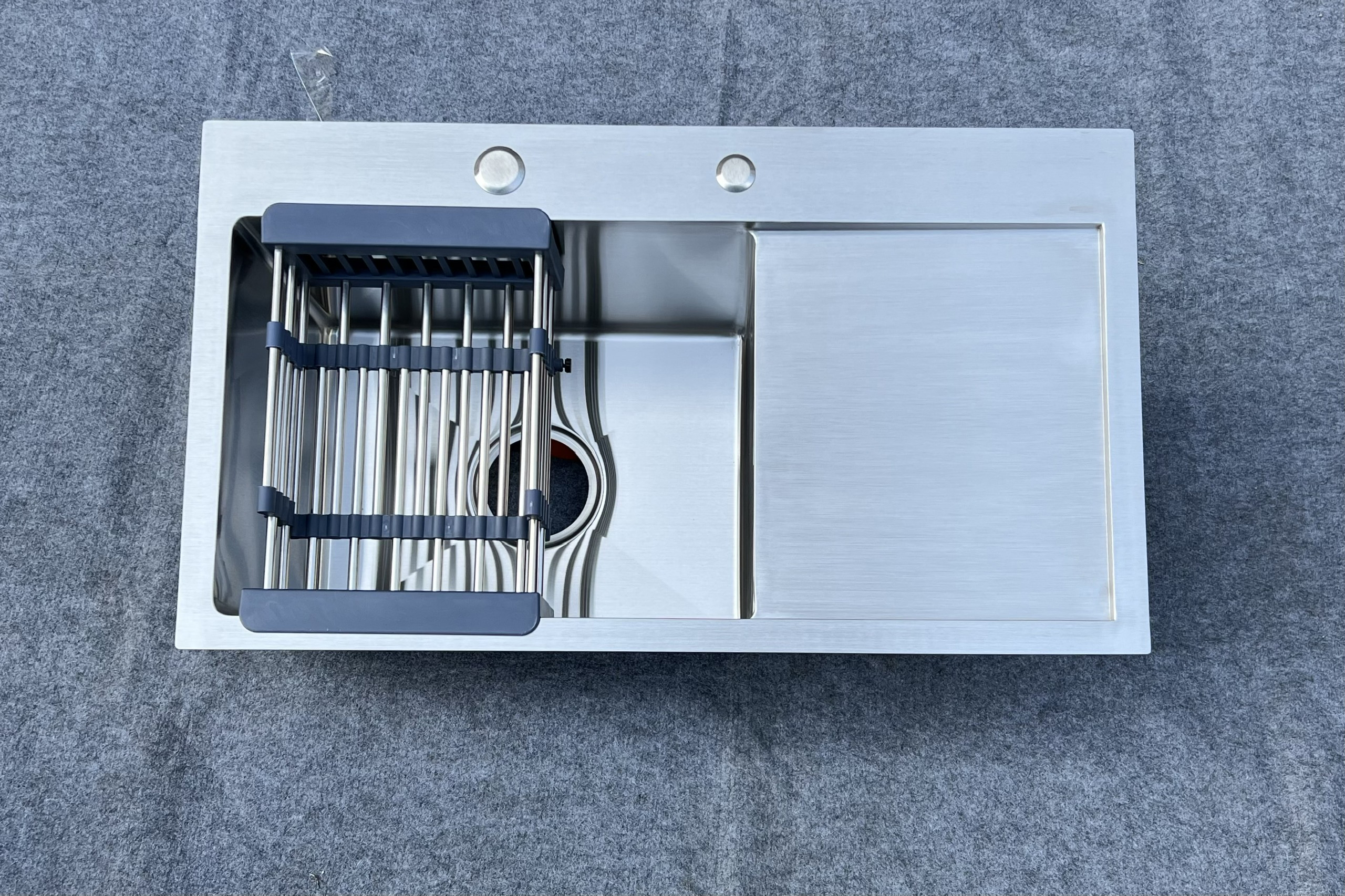 Chậu chén 1 hố cánh phải 70x40 cm HITA HD7040B