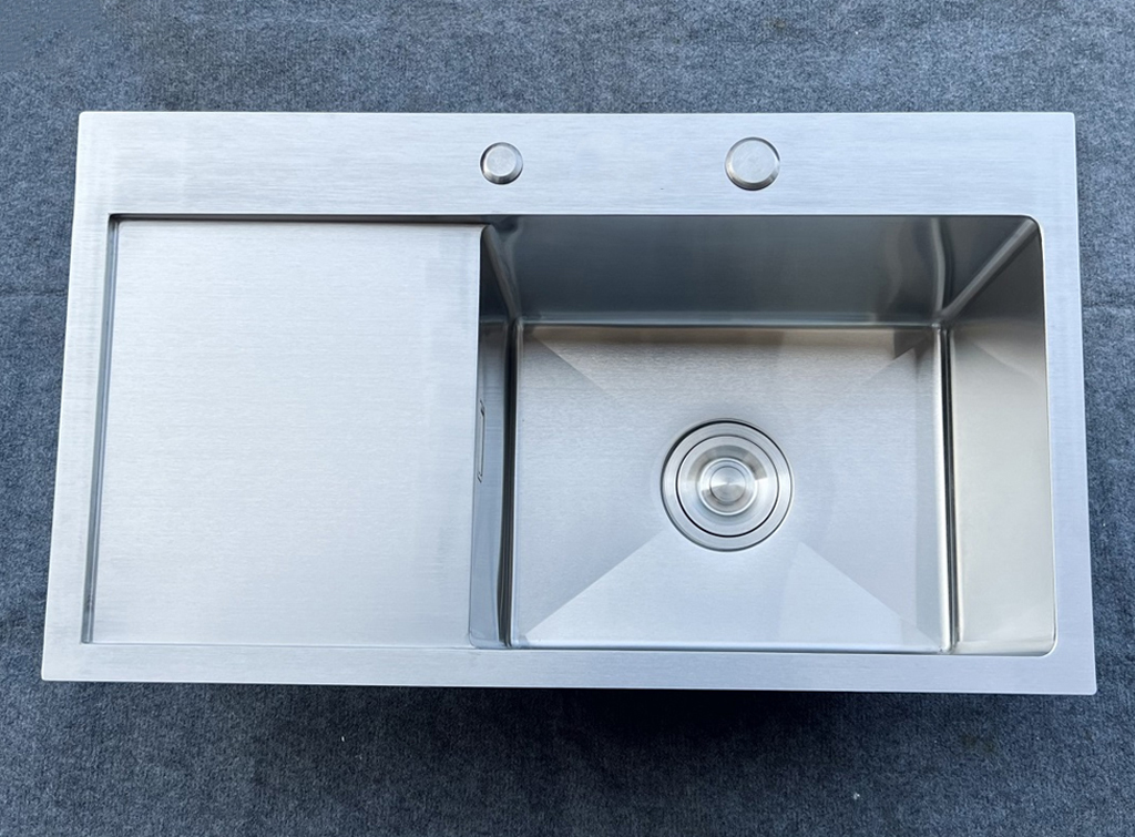 Chậu chén 1 hố cánh trái 70x40 cm HITA HD7040BT