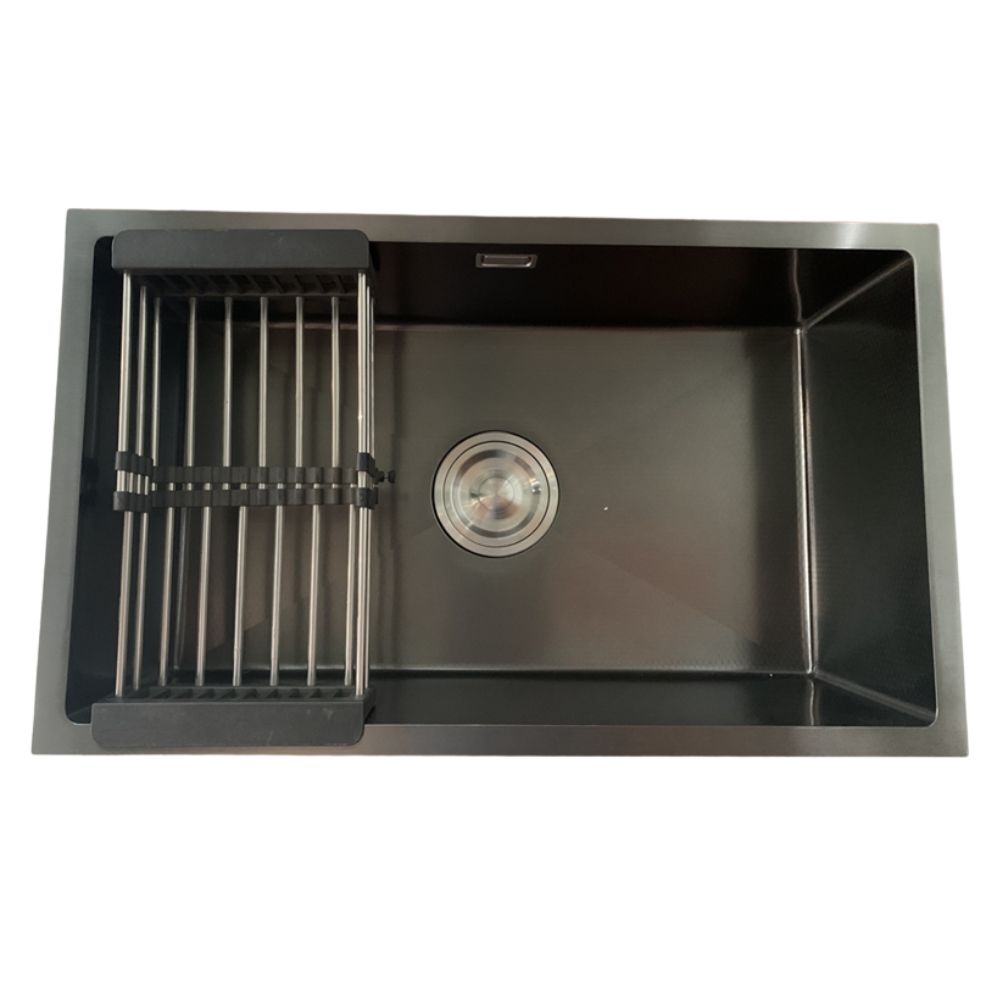 Chậu chén 1 hố phủ nano đen 75x45 cm HITA HD7545NDAB