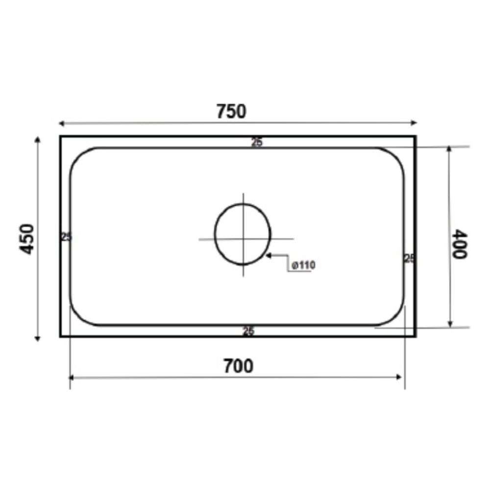 Chậu chén 1 hố phủ nano đen 75x45 cm HITA HD7545NDAB