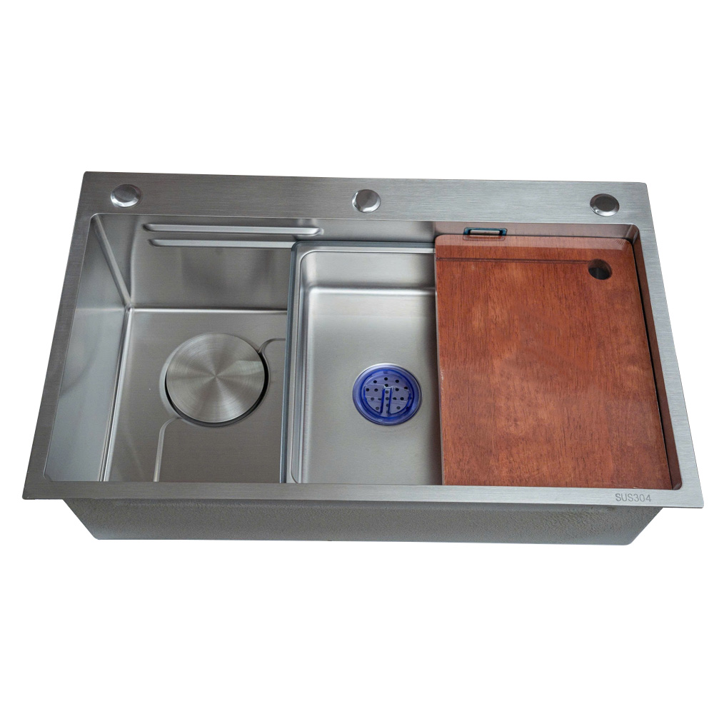 Chậu chén 1 hố inox 304 75x46 cm HITA HD7546BT-304