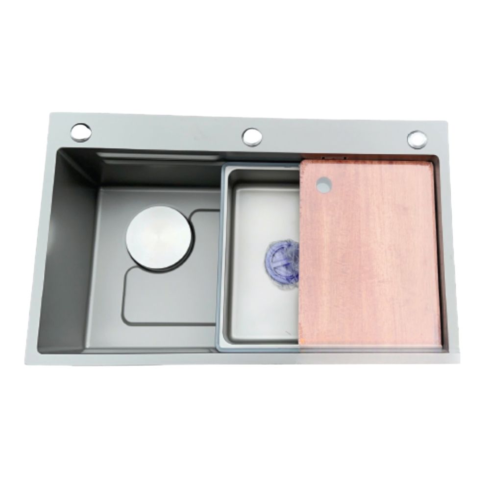 Chậu chén 1 hố inox 304 HITA HD7546NBBT-304 75x46 cm