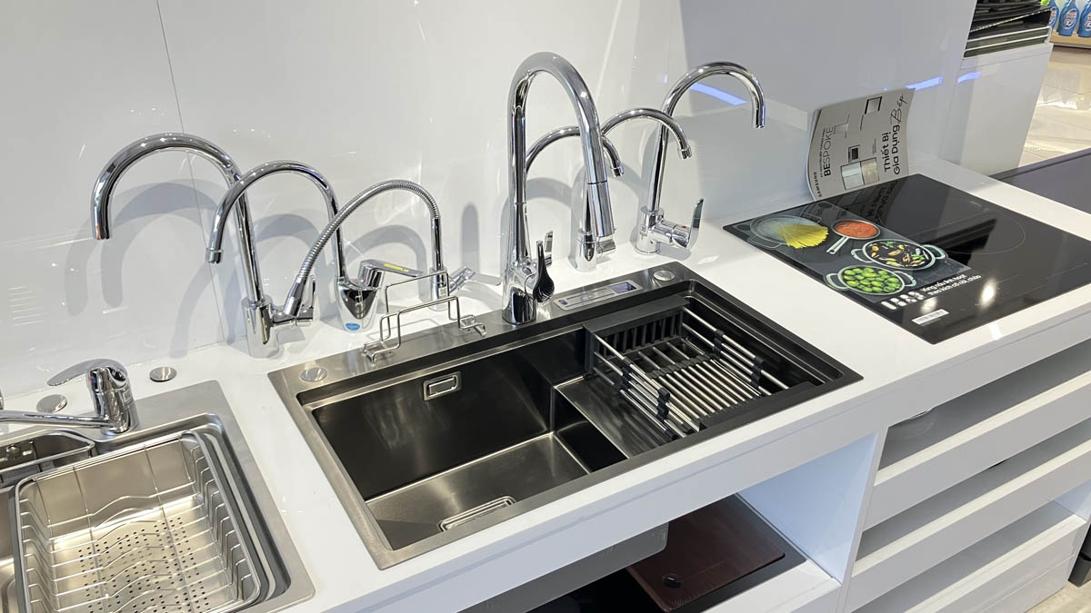 Chậu chén 1 hố phủ nano đen 78x46 cm HITA HD7846NDB