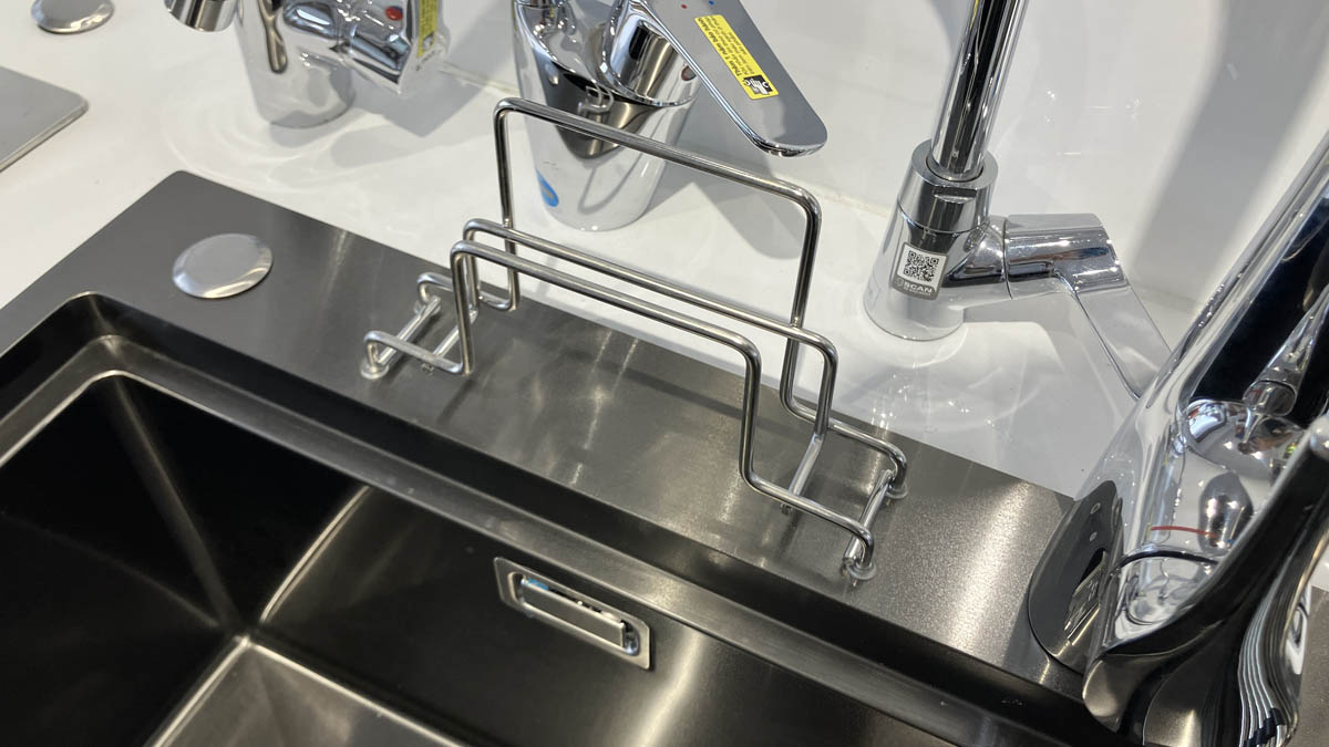 Chậu chén 1 hố phủ nano đen 78x46 cm HITA HD7846NDB