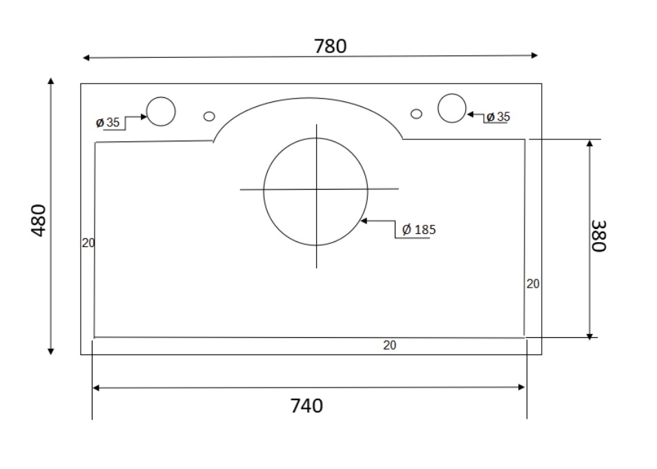 Chậu chén 1 hố inox 304 phủ nano 78x48 cm HITA HD7848ND-304