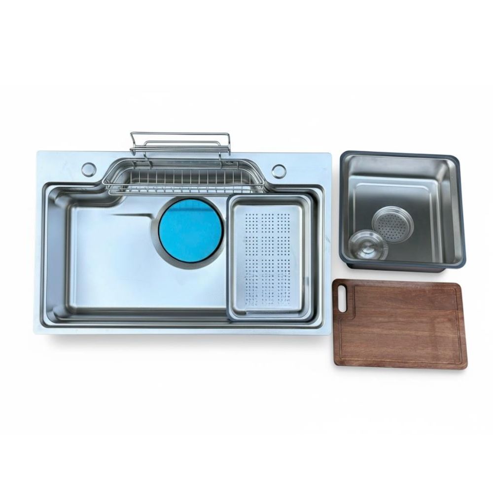 Chậu chén 1 hố inox 304 78x48 cm HITA HD7848NT-304