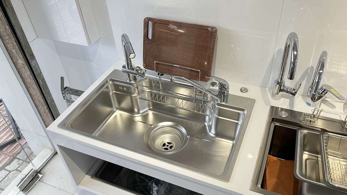 Chậu chén 1 hố inox 304 78x48 cm HITA HD7848NT-304