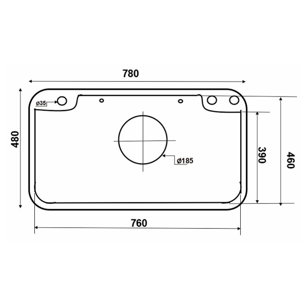 Chậu rửa chén 1 hố phủ nano inox 304 78x48 cm HITA HD7848NTN-304