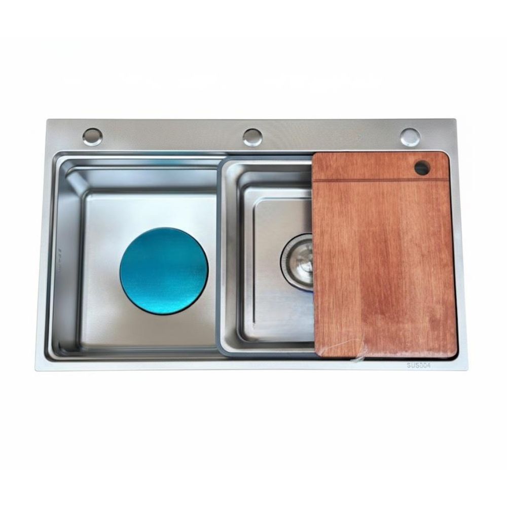 Chậu chén 1 hố inox 304 78x48 cm HITA HD7848NV-304